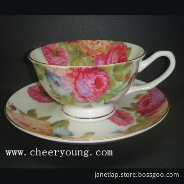 Coffee Cup and Saucer (CY-B532)